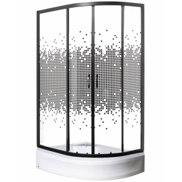 Душевой уголок МОНОМАХ 90/70/180 МЗ BL L с поддоном