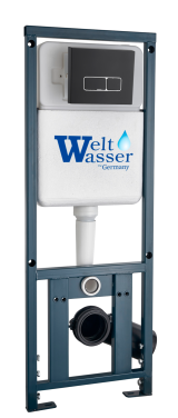 Инсталляция WeltWasser WW MARBERG 410 + SE BL кнопка черная