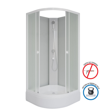 Душевая кабина Niagara Promo P90/26/MT/BK (900х900х2000) 4 места
