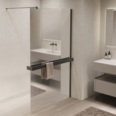Душевая перегородка Vincea Walk-In VSW-1HR100MRGM, 1000*2000, вороненая сталь, стекло зеркальное