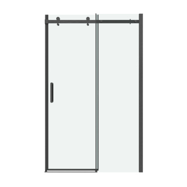 Душевая дверь в нишу Grossman Classic 100.K33.04.160.42.00 (160х195) графит сатин,стекло прозрачное,раздвижная, 1 место