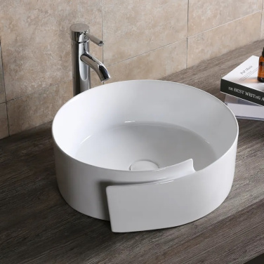 Раковина Ceruttispa CR0066 накладная, белая, с завитком 440х460х150