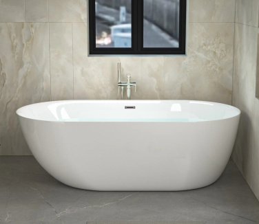 Ванна Ceruttispa COMO150 (1500x750x560) отдельностоящая, белая, со сливом-переливом