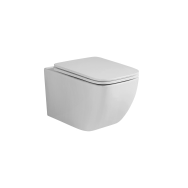 Унитаз Grossman Thin Rim GR-5603S (520х365х345) тонкий ободок,белый с тонкой крышкой,микролифт,1 место