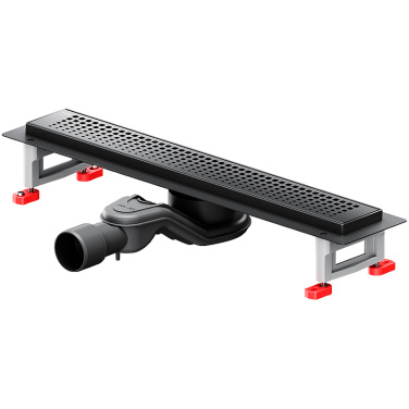 Трап для душа Am.Pm MasterFlow 50 W01SC-P11-050-01BM с Черной матовой решеткой Cut Gradient
