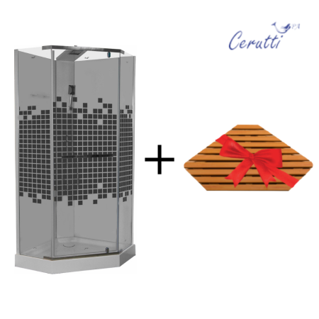 Душевая кабина Ceruttispa Chika без крыши Душевая кабина Ceruttispa Chika без крыши