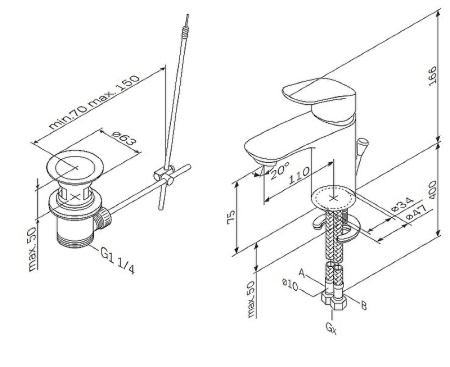 Смеситель для раковины AM.PM Like F8092116 Хром