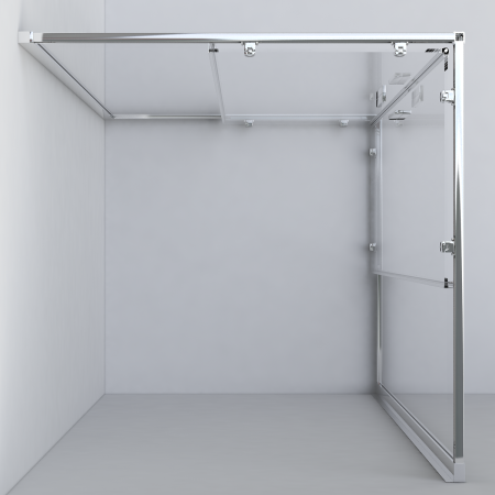 Душевой уголок Vincea Garda VSS-1G900CLGM, 900*900, вороненая сталь, стекло прозрачное