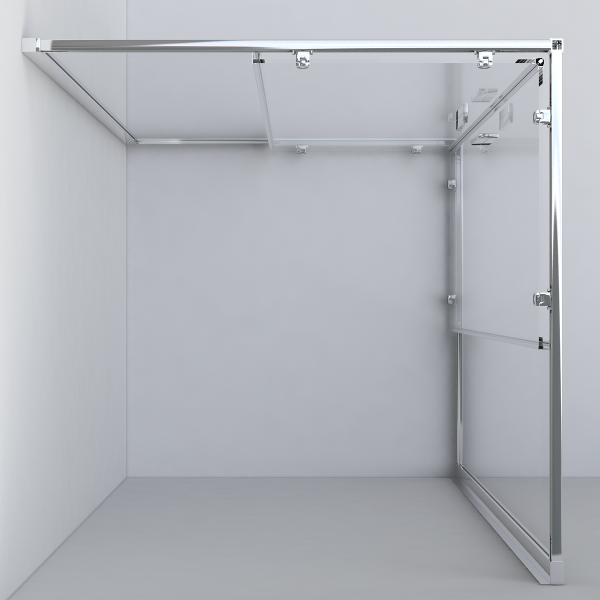 Душевой уголок Vincea Garda VSS-1G900CLGM, 900*900, вороненая сталь, стекло прозрачное