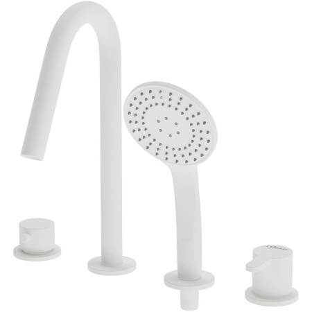 Смеситель Cezares Leaf LEAF-BVDM4-BIO Белый матовый