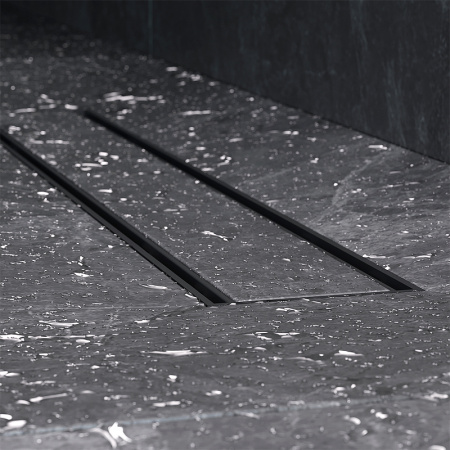 Трап для душа Am.Pm PrimeFlow 50 W02SC-U11-050-04BM с Черной матовой решеткой / под плитку Tile