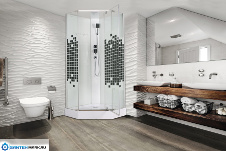 Душевая кабина Ceruttispa Chika без крыши Душевая кабина Ceruttispa Chika без крыши