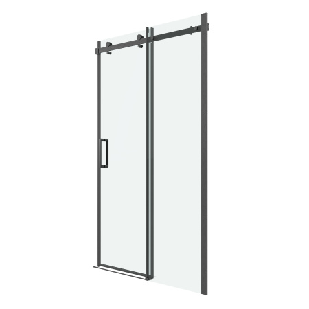Душевая дверь в нишу Grossman Classic 100.K33.04.160.42.00 (160х195) графит сатин,стекло прозрачное,раздвижная, 1 место