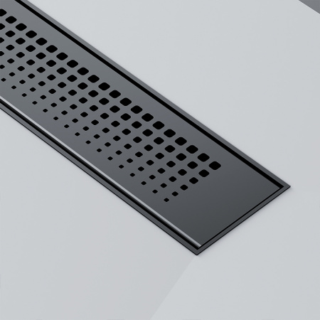 Трап для душа Am.Pm PrimeFlow 40 W02SC-P11-040-01BM с Черной матовой решеткой Cut Gradient