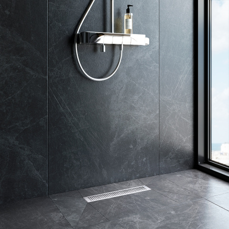 Трап для душа Am.Pm MasterFlow 40 W01SC-P11-040-01SB с решеткой Хром матовый Cut Gradient