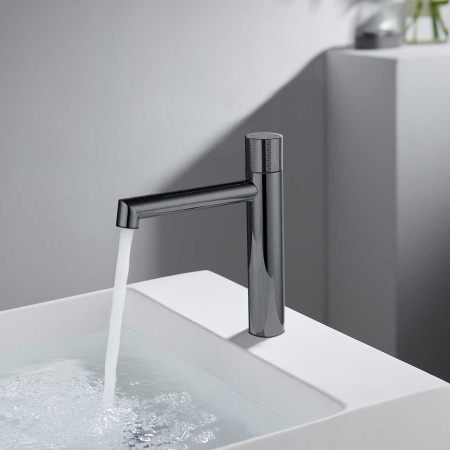 Смеситель для раковины Vincea Desire VBF-1D3GM, вороненая сталь Смеситель для раковины Vincea Desire VBF-1D3GM, вороненая сталь