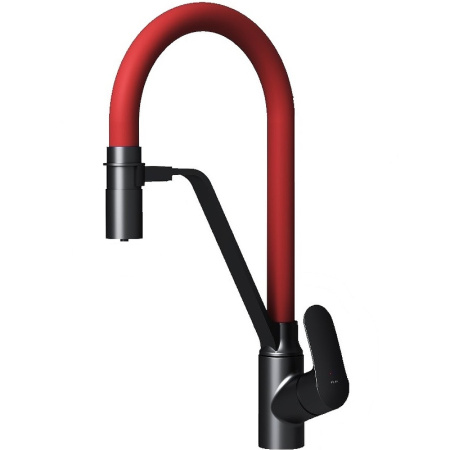 Смеситель для кухонной мойки AM.PM Like F8007828 Черный матовый Красный