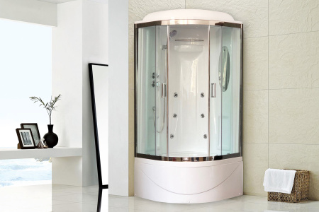 Душевая кабина Royal Bath 90BK2-T-CH (прозрачное) 90x90x217