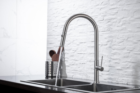 Смеситель Allen Brau Sprungfeder 5.60002-SS сталь браш