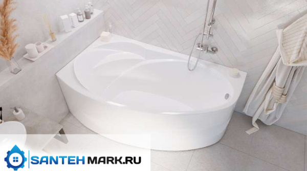 Ванна 1marka Julianna 170x100 01дж1410л белая L