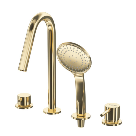 Смеситель CEZARES LEAF LEAF-BVDM4-L-SR золото