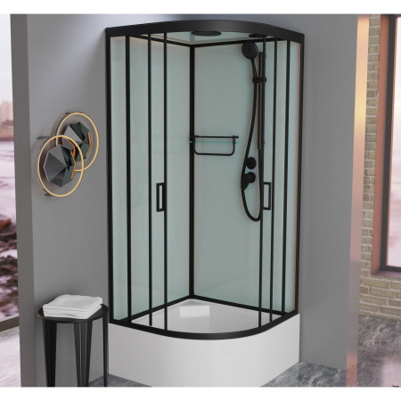 Душевая кабина Frank F409/2 Black 90x90 Душевая кабина Frank F409/2 Black 90x90