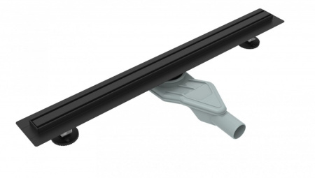 Трап для душа Esbano Slim решетка SIDE матовый черный длина 60 см