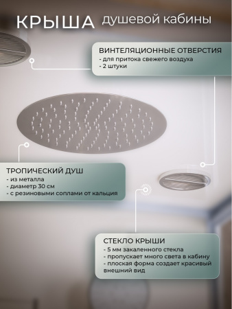 Душевая кабина Frank F412L Brilliant 120x80