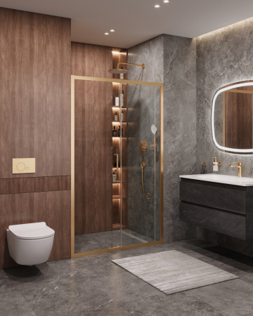 Душевая дверь в нишу CEZARES MOLVENO-BF-1-120-C-BORO-IV