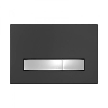 Инсталляция BERGES АТОМ Line 410 кнопка Soft Touch черная/хром глянец(040342)