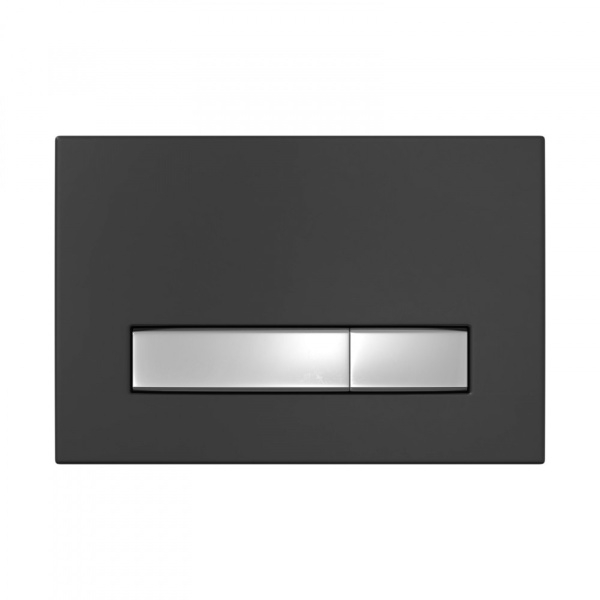 Инсталляция BERGES АТОМ Line 410 кнопка Soft Touch черная/хром глянец(040342)