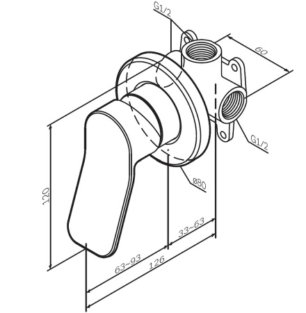 Гигиенический душ AM.PM X-Joy F40H85A22 Черный
