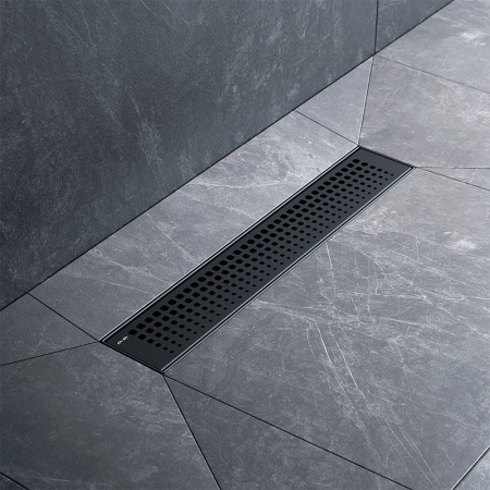 Трап для душа Am.Pm MasterFlow 40 W01SC-P11-040-01BM с Черной матовой решеткой Cut Gradient