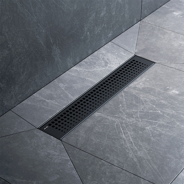 Трап для душа Am.Pm MasterFlow 40 W01SC-P11-040-01BM с Черной матовой решеткой Cut Gradient