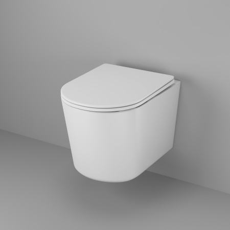 Унитаз Grossman Thin Rim GR-5602S (520х365х345) тонкий ободок,белый с тонкой крышкой,микролифт,1 место