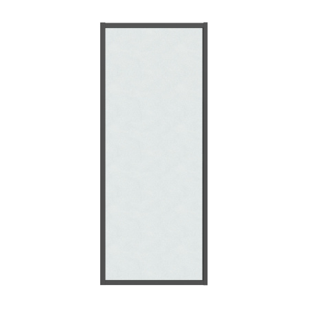 Душевая боковая стенка Grossman Style 200.K33.05.100.21.02 (100х195) черный матовый,стекло шиншилла, 1 место