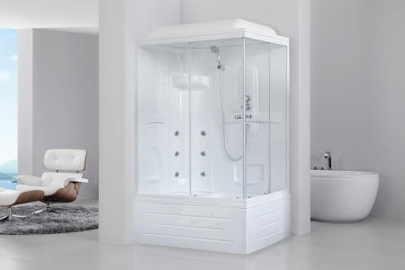 Душевая кабина Royal Bath 8100BP2-T (прозрачное) левая 100x80x217