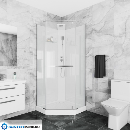 Душевая кабина Ceruttispa Chika 90T без крыши Душевая кабина Ceruttispa Chika 90T без крыши