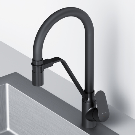 Смеситель для кухонной мойки AM.PM Like F8007822 Черный