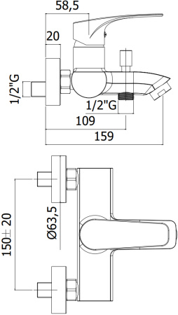 Смеситель Paffoni Lime LM022CR