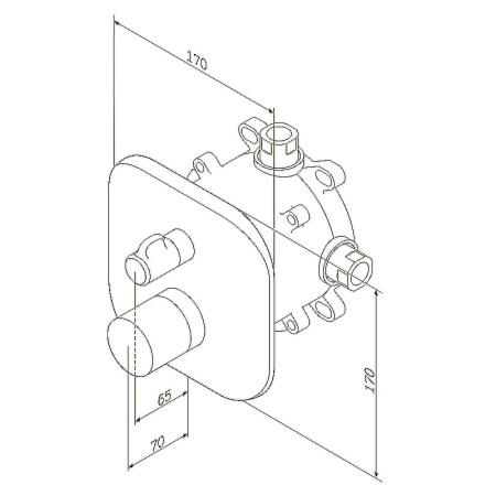 Смеситель для душа AM.PM Sensation F3085500 хром