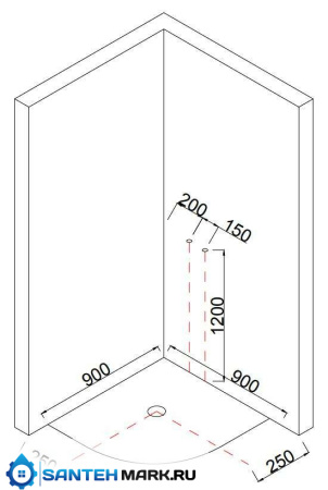 Душевая кабина Taliente 90x90 см, прозрачное стекло Душевая кабина Taliente 90x90 см, прозрачное стекло