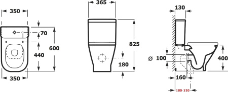 Унитаз Aquanet Fine Rimless FINE-C Soft Close