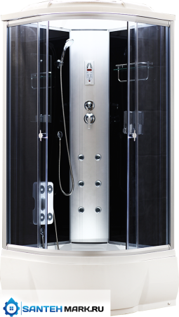 Душевая кабина Aquacubic 3303B grey black 100х100