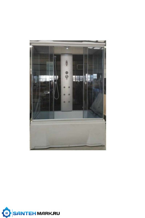 Душевая кабина Aquacubic 3312B grey black 170х85