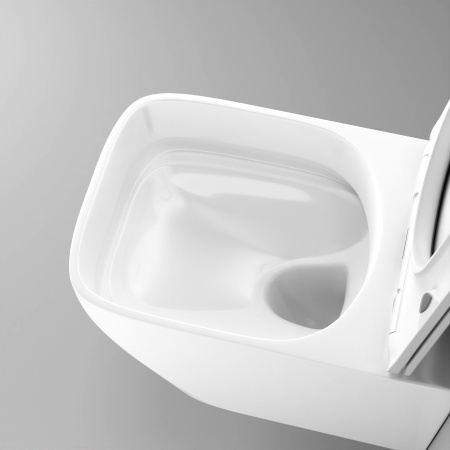 Унитаз Grossman Thin Rim GR-5603S (520х365х345) тонкий ободок,белый с тонкой крышкой,микролифт,1 место