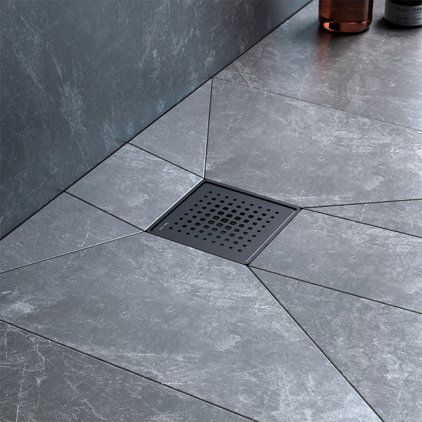 Трап для душа Am.Pm MasterFlow 10 W01BD-P11-010-01BM с Черной матовой решеткой Cut Gradient