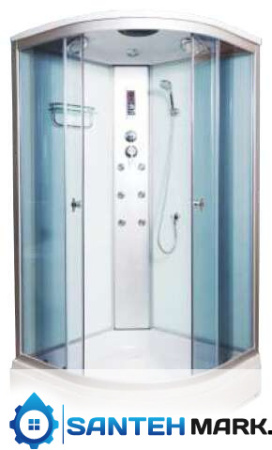 Душевая кабина Водный мир ВМ-881 стандарт тонированные/белый 100x100 Душевая кабина Водный мир ВМ-881 стандарт тонированные/белый 100x100