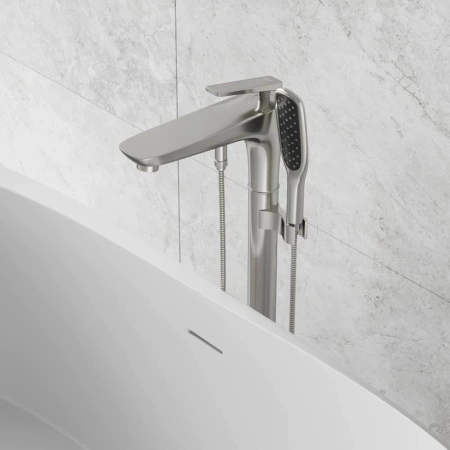Смеситель для ванны NT Bagno NT46031 никель матовый