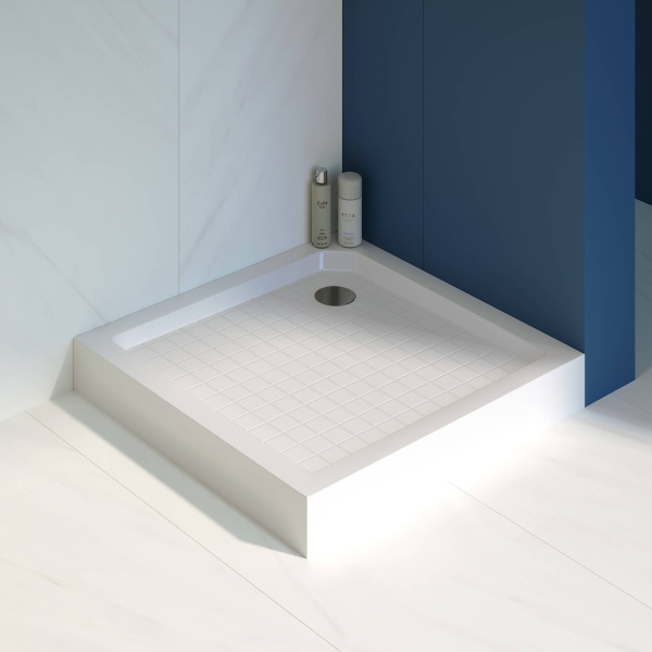 Поддон для душа RGW SMC-9090W Белый/Квадрат   (9 ножек в комплекте )/90* 90*140 (сифон приобретается отдельно)